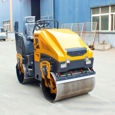 Top-Rated 1t 2t 3t 4t 6t 8t 10t Double Drum Roller Compactor with HYDAC Hydraulic Valve