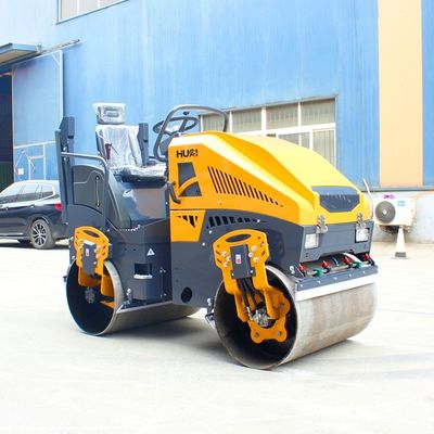 Top-Rated 1t 2t 3t 4t 6t 8t 10t Double Drum Roller Compactor with HYDAC Hydraulic Valve