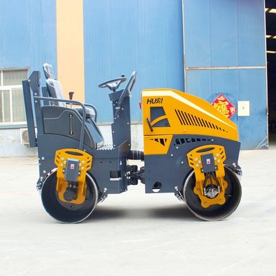 Top-Rated 1t 2t 3t 4t 6t 8t 10t Double Drum Roller Compactor with HYDAC Hydraulic Valve