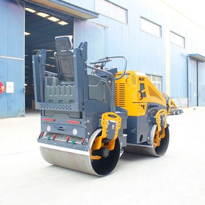 Top-Rated 1t 2t 3t 4t 6t 8t 10t Double Drum Roller Compactor with HYDAC Hydraulic Valve