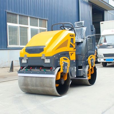 1t 2t 3 Ton Double Drum Road Roller with 11.5kw Power and Hydraulic Drive Method